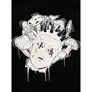 Dorohedoro Manga T-shirt Size L Black Risu Horrorcore Anime Comic Graphic Art